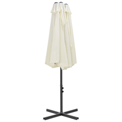 Ombrellone da Esterni con Palo in Alluminio 460x270 cm Sabbia - homemem39