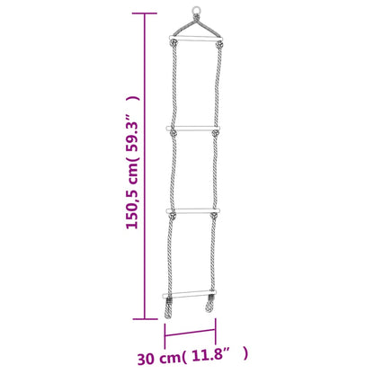Seggiolino per Altalena con Scala Corda Blu 37x15 cm PE - homemem39