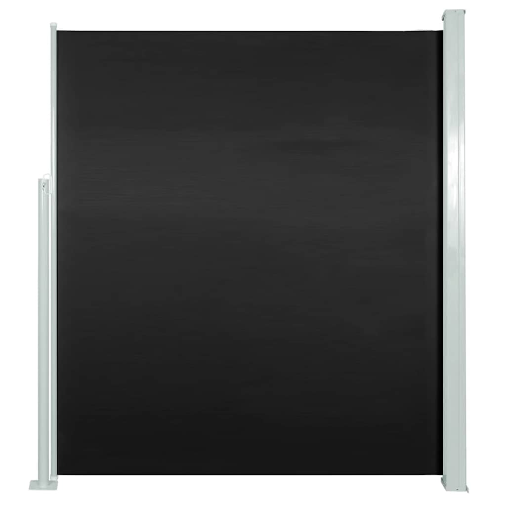 Tenda da Sole Laterale Retrattile 140 x 300 cm Nera - homemem39