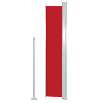 Tenda da Sole Laterale Retrattile 140 x 300 cm Rossa - homemem39