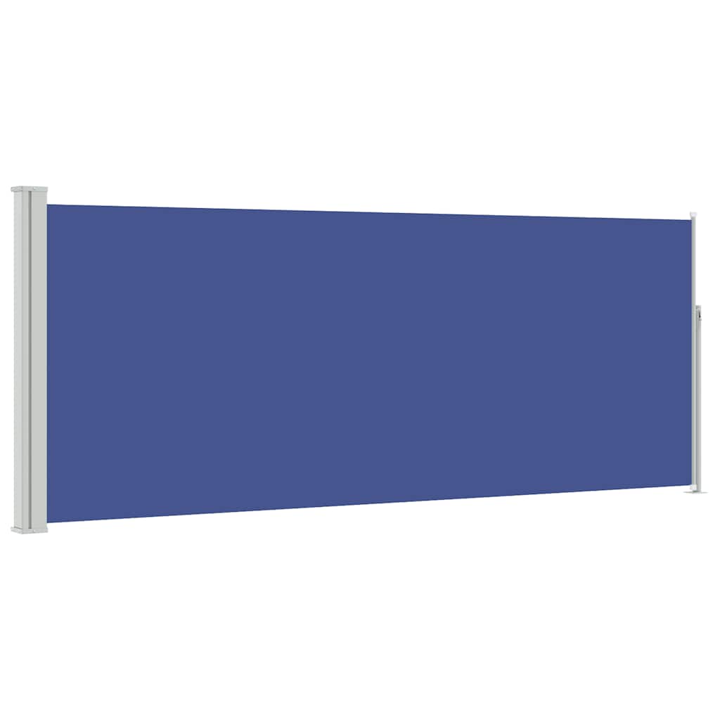 Retractable Side Awning 120 x 300 cm Blue