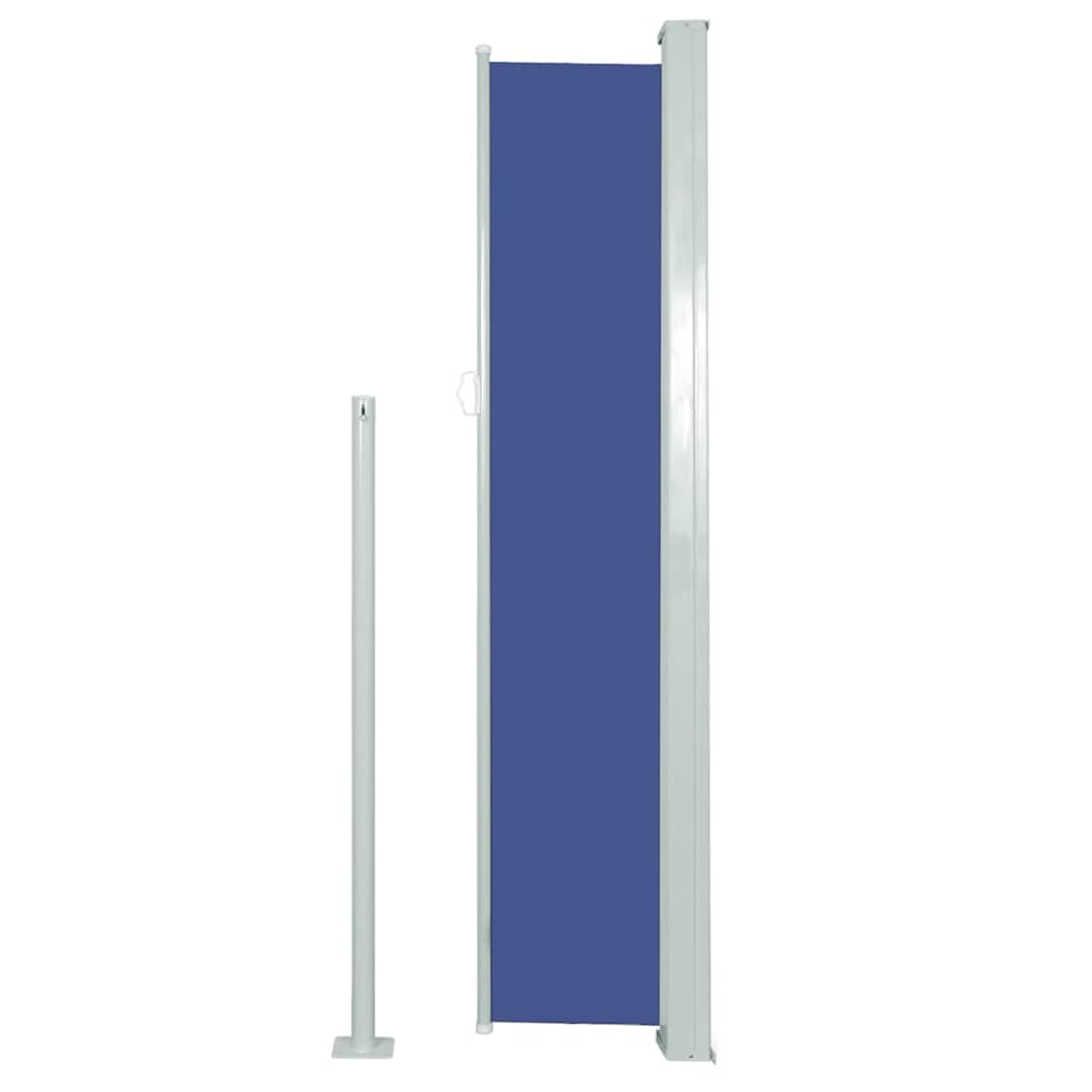 Tenda da Sole Laterale Retrattile 120 x 300 cm Blu - homemem39
