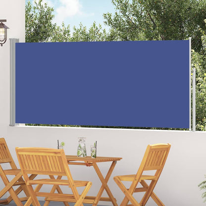 Retractable Side Awning 120 x 300 cm Blue