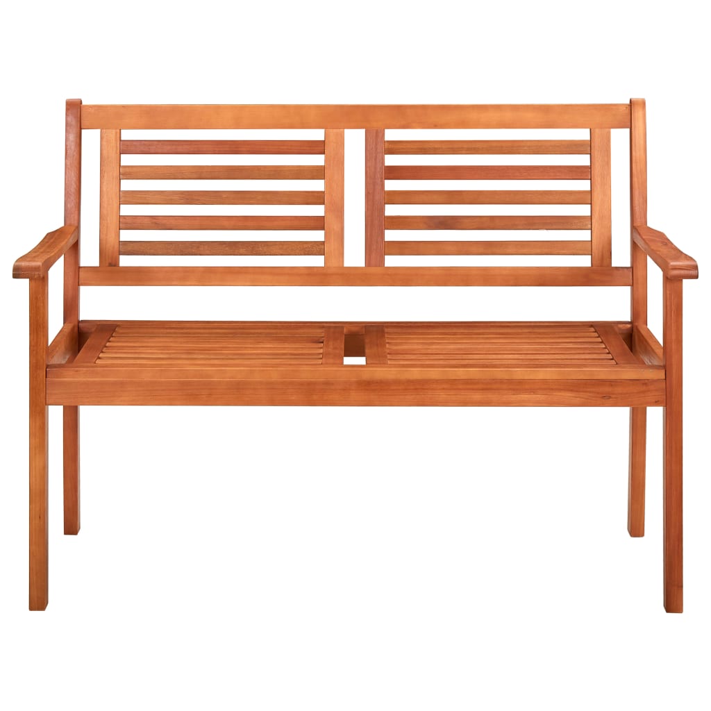 Panchina da Giardino 2 Posti 120 cm Legno Massello di Eucalipto - homemem39