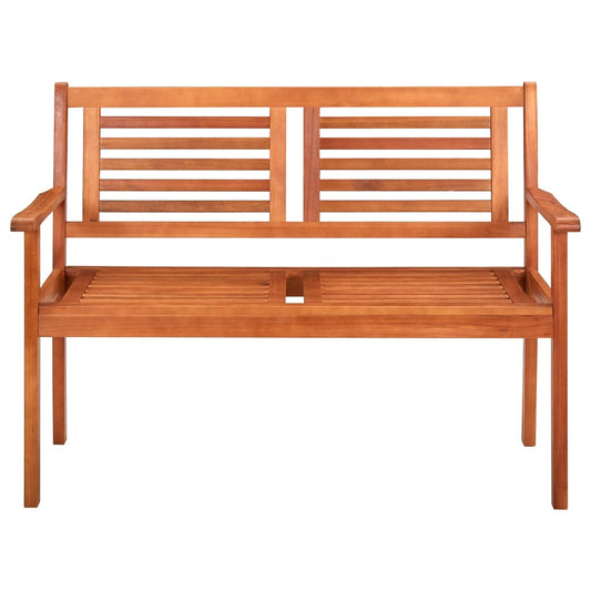 Panchina da Giardino 2 Posti 120 cm Legno Massello di Eucalipto - homemem39