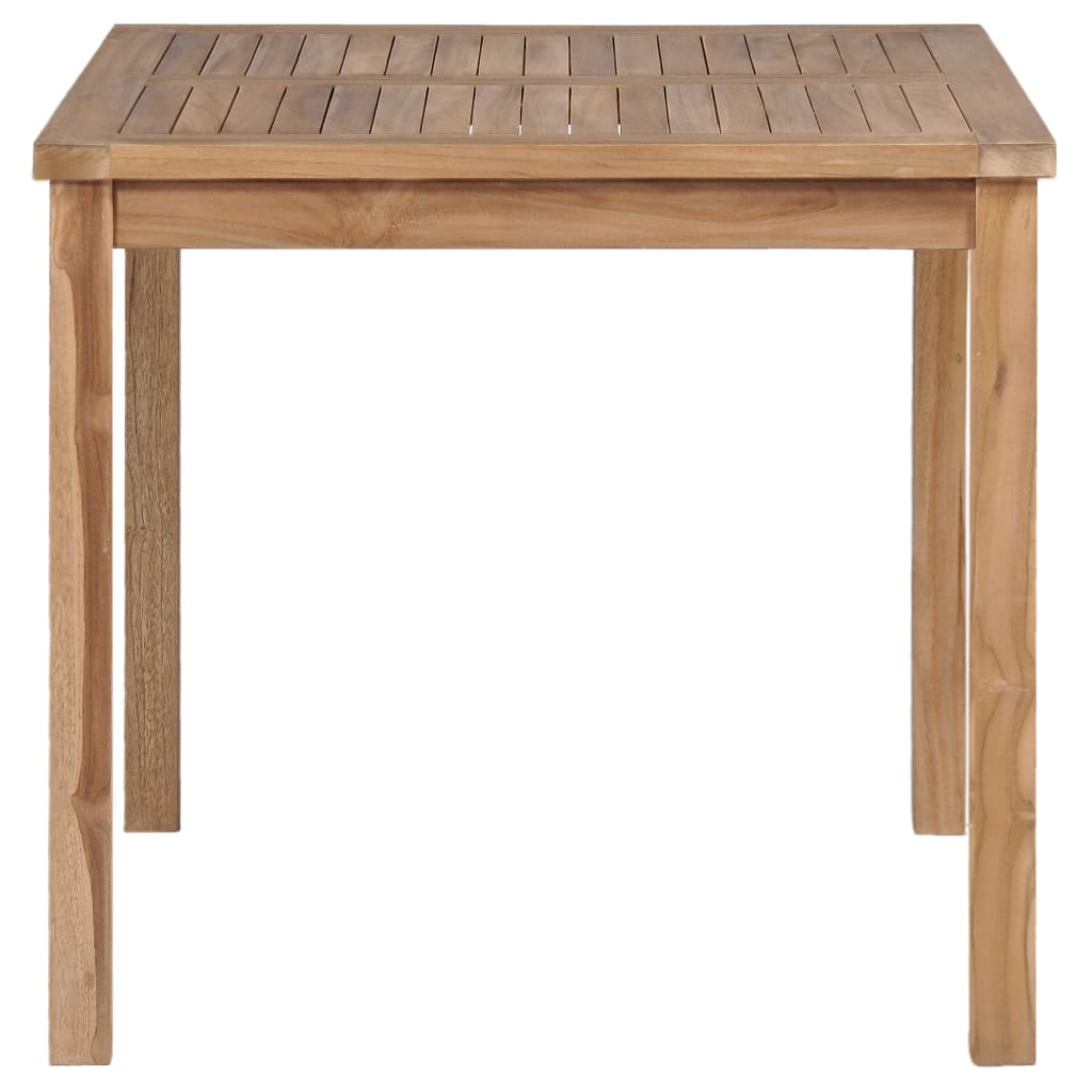 Tavolo da Giardino 80x80x77 cm in Legno Massello di Teak - homemem39