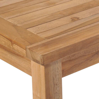 Tavolo da Giardino 150x90x77 cm in Legno Massello di Teak - homemem39