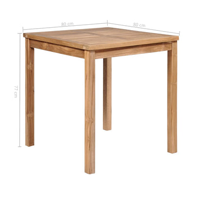 Set da Pranzo per Esterni 5 pz Legno Massello di Teak | homemem39