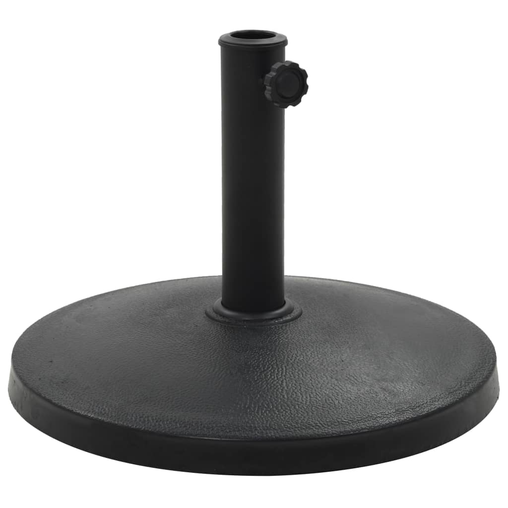 Base per Parasole Rotonda in Poliresina 10 kg Nera - homemem39