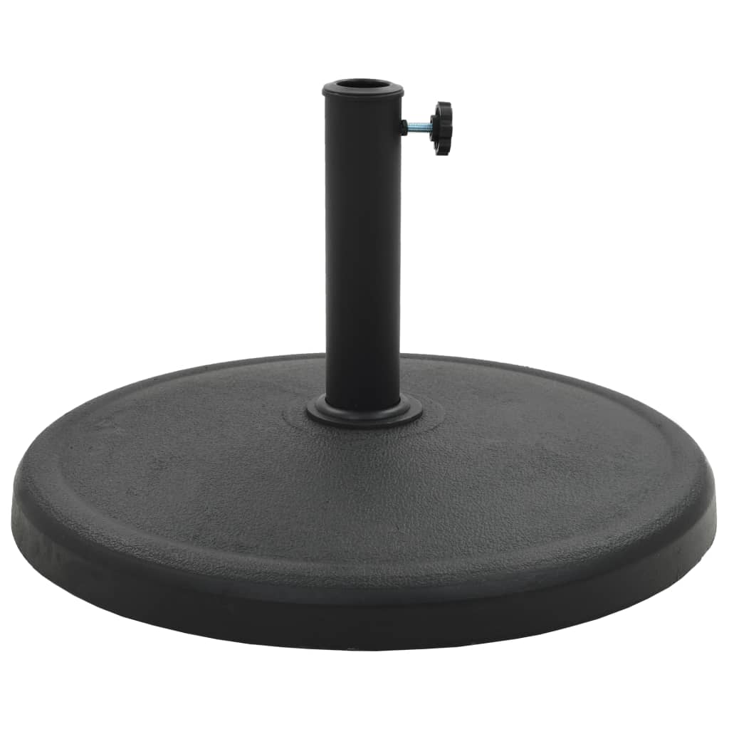 Base per Parasole Rotonda in Poliresina 19 kg Nera - homemem39