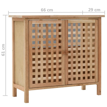 Mobile Sottolavabo in Legno Massello di Noce 66x29x61 cm | homemem39