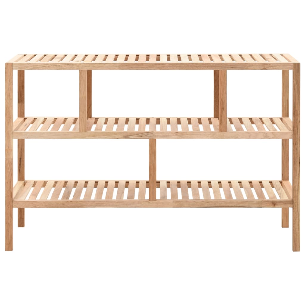 Scaffale da Bagno in Legno Massello di Noce 100x40x65 cm | homemem39