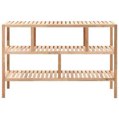 Scaffale da Bagno in Legno Massello di Noce 100x40x65 cm | homemem39