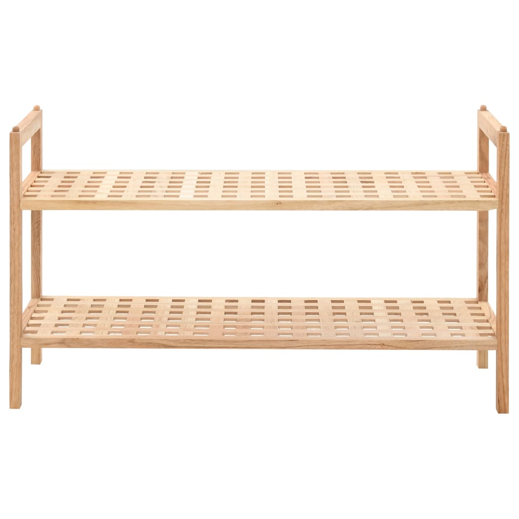 Scarpiera in Legno Massello di Noce 69x26x40 cm - homemem39