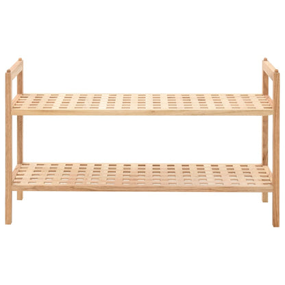Scarpiera in Legno Massello di Noce 69x26x40 cm - homemem39