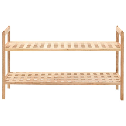 Scarpiera in Legno Massello di Noce 69x26x40 cm - homemem39