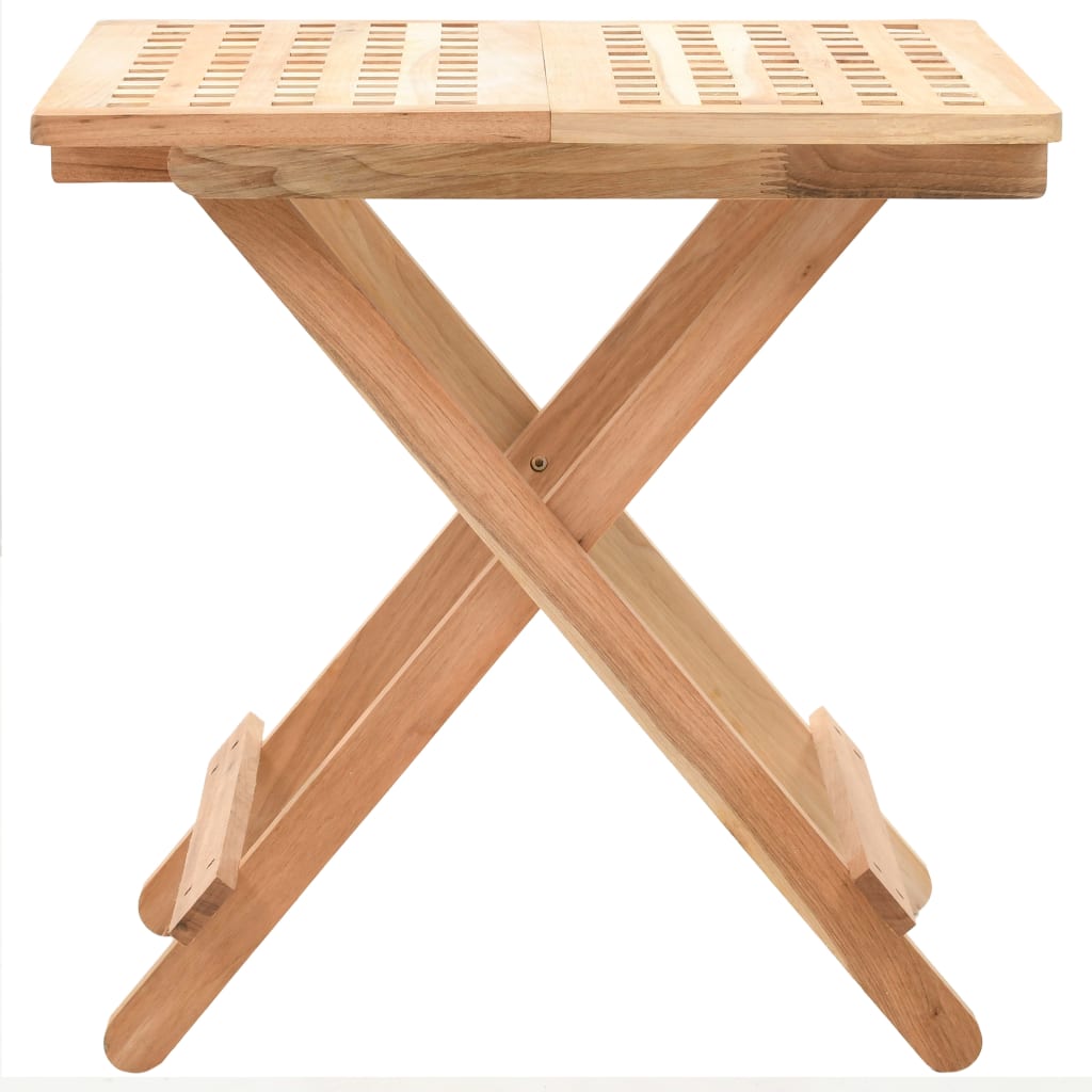 Tavolo Pieghevole in Legno di Noce 50x50x49 cm | homemem39