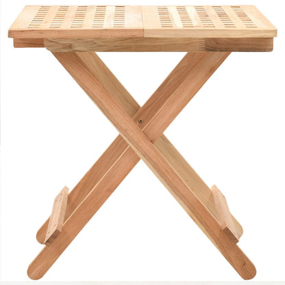 Tavolo Pieghevole in Legno di Noce 50x50x49 cm | homemem39