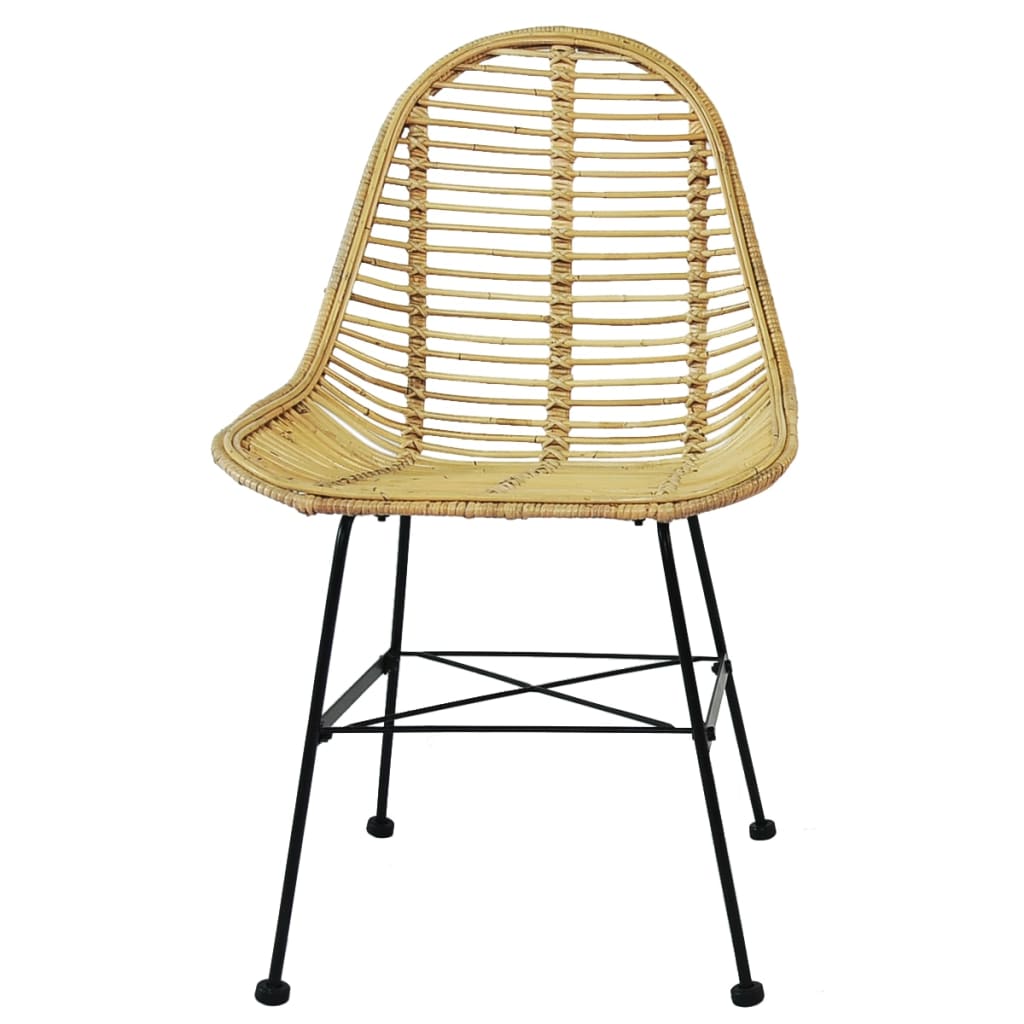 Sedie da Pranzo Set 6 pz in Rattan Naturale | homemem39
