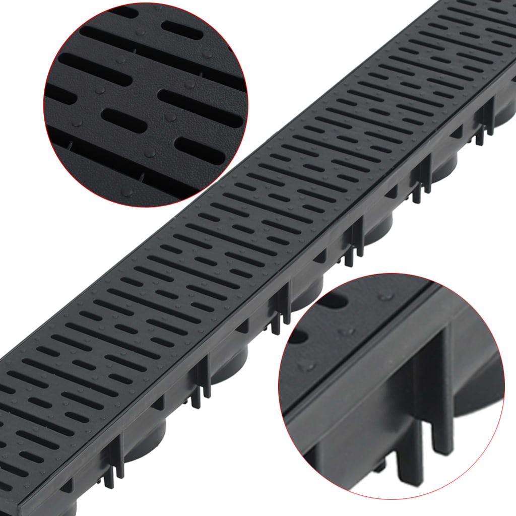 Canalette di Drenaggio in Plastica 2 m - homemem39