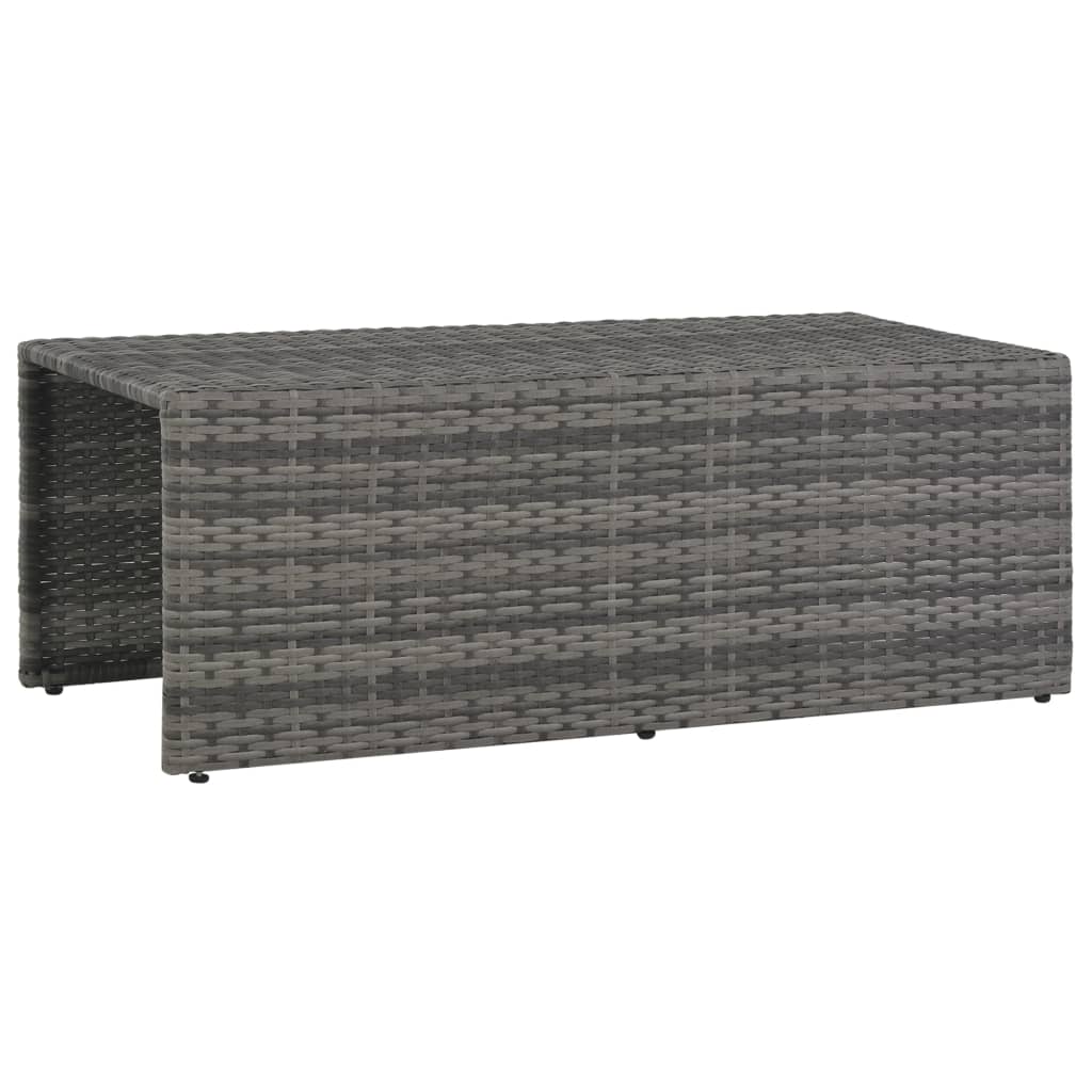 Set Divani da Giardino 6 pz con Cuscini in Polyrattan Grigio | homemem39