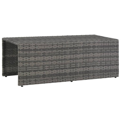Set Divani da Giardino 6 pz con Cuscini in Polyrattan Grigio | homemem39