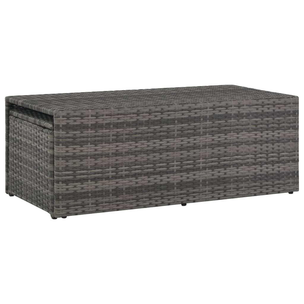 Set Divani da Giardino 6 pz con Cuscini in Polyrattan Grigio | homemem39