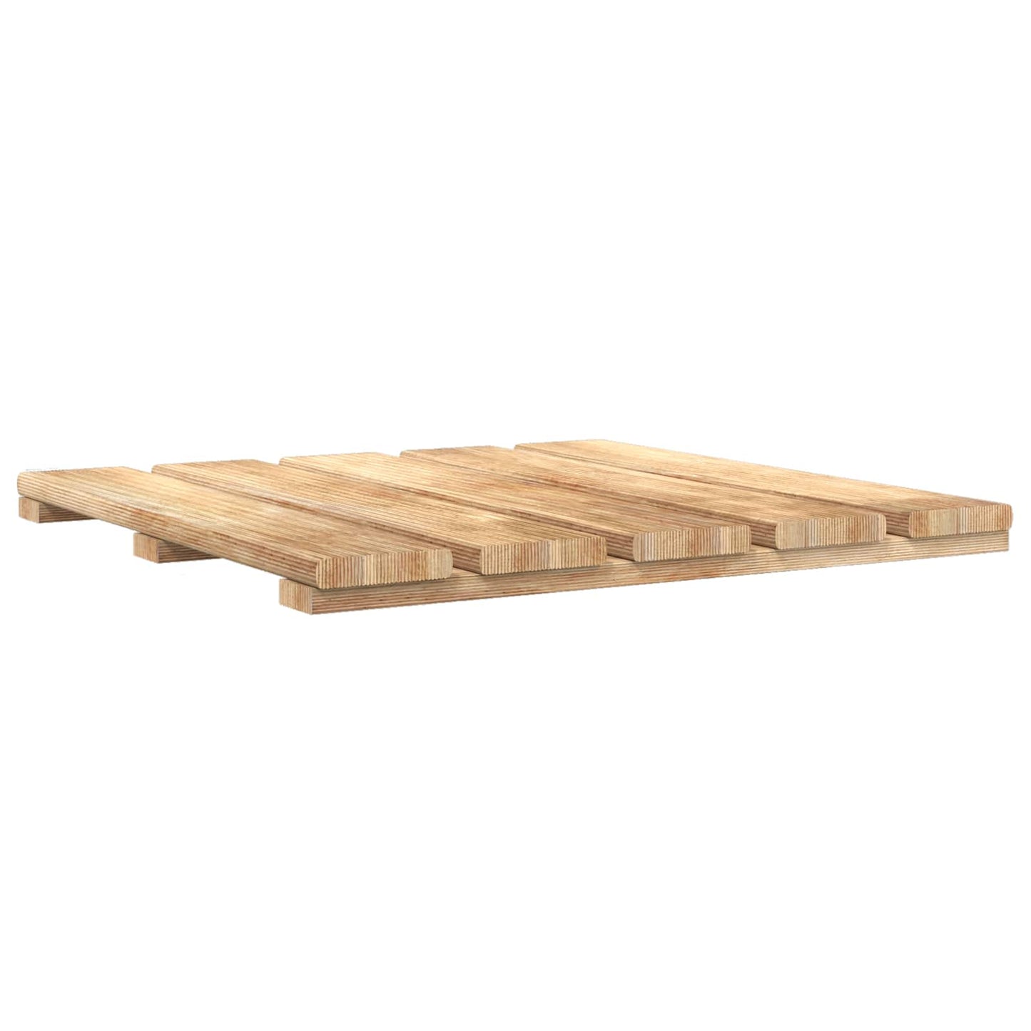 Piastrella per Decking 6 pcs Marrone 50 x 50 cm