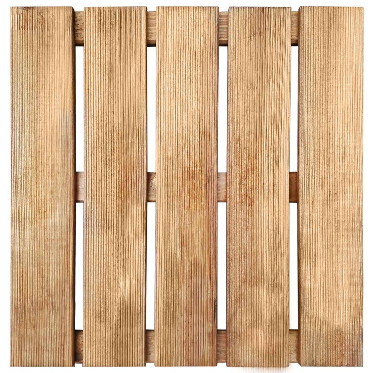 Piastrella per Decking 6 pcs Marrone 50 x 50 cm