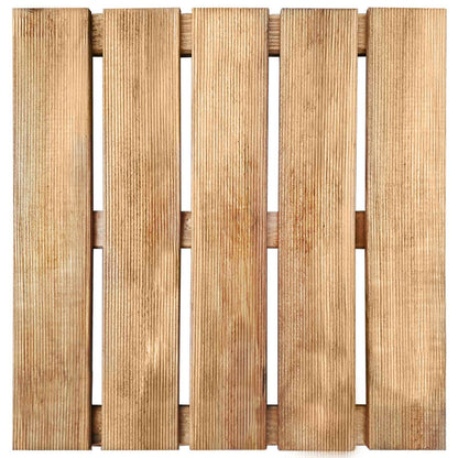 Piastrella per Decking 6 pcs Marrone 50 x 50 cm