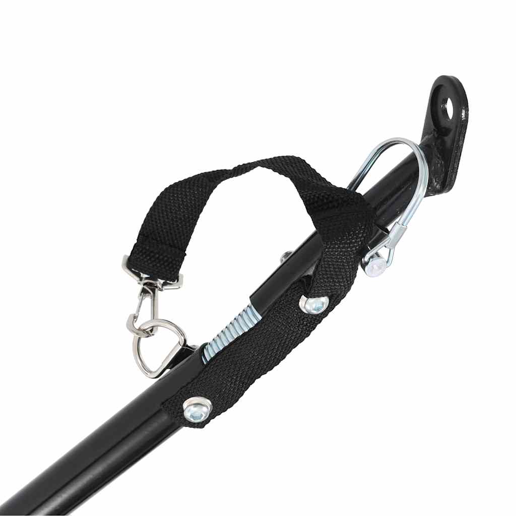 Rimorchio per Animali Domestici e Passeggino 2in1 Rosso e Nero | homemem39