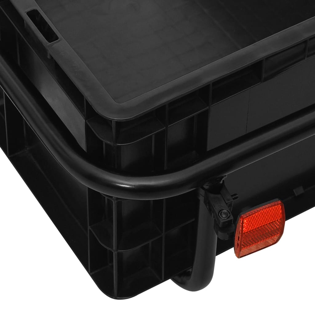 Rimorchio Bici/Carrello Manuale 155x60x83 cm in Acciaio Nero - homemem39