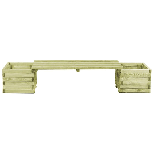 Fioriera da Giardino con Panca in Legno di Pino Impregnato - homemem39