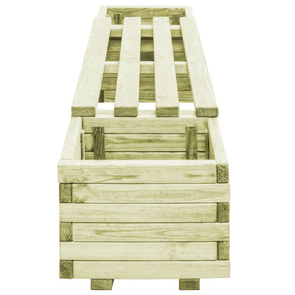 Fioriera da Giardino con Panca in Legno di Pino Impregnato - homemem39