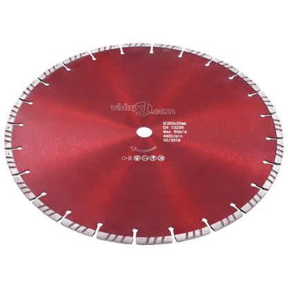 Disco da Taglio Diamantato con Turbo in Acciaio 350 mm | homemem39
