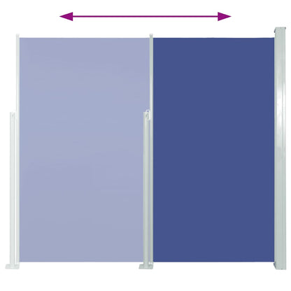Tenda da Sole Laterale Retrattile 160 x 500 cm Blu - homemem39