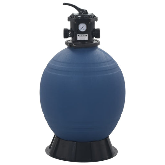 Filtro a Sabbia per Piscine Valvola a 6 Posizioni Blu 560 mm - homemem39