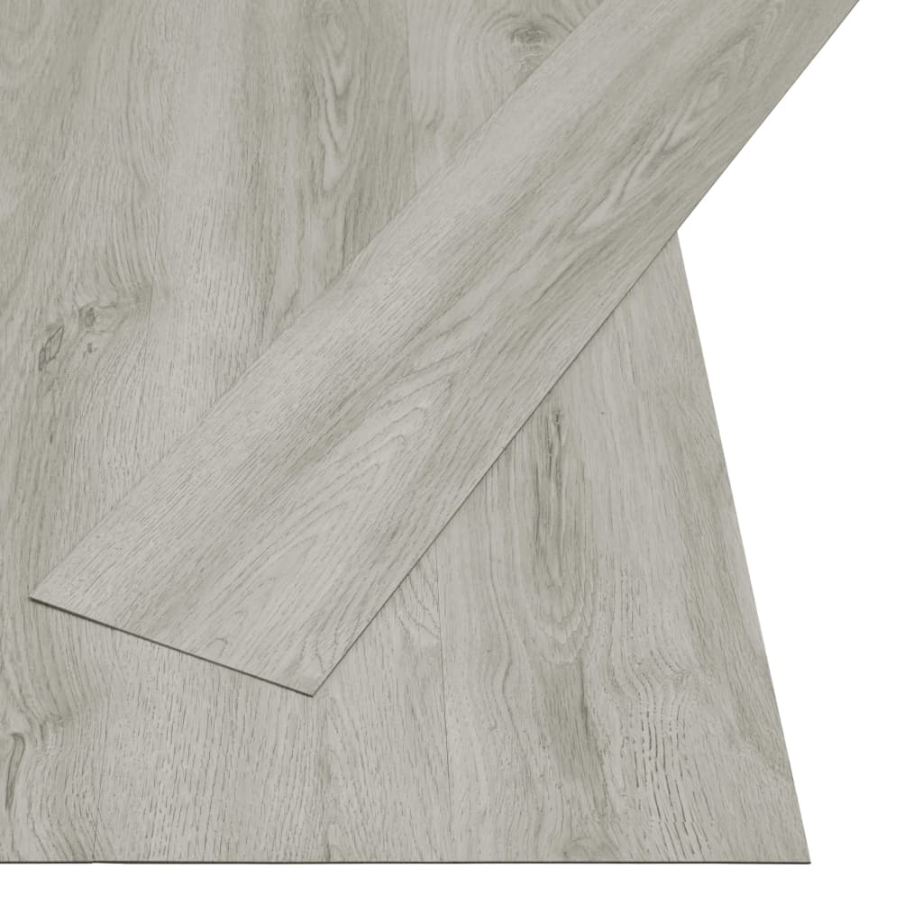 Listoni Pavimenti Autoadesivi 4,46 m² 3 mm in PVC Grigio Chiaro - homemem39