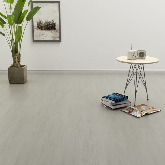 Listoni Pavimenti Autoadesivi 4,46 m² 3 mm in PVC Grigio Chiaro - homemem39