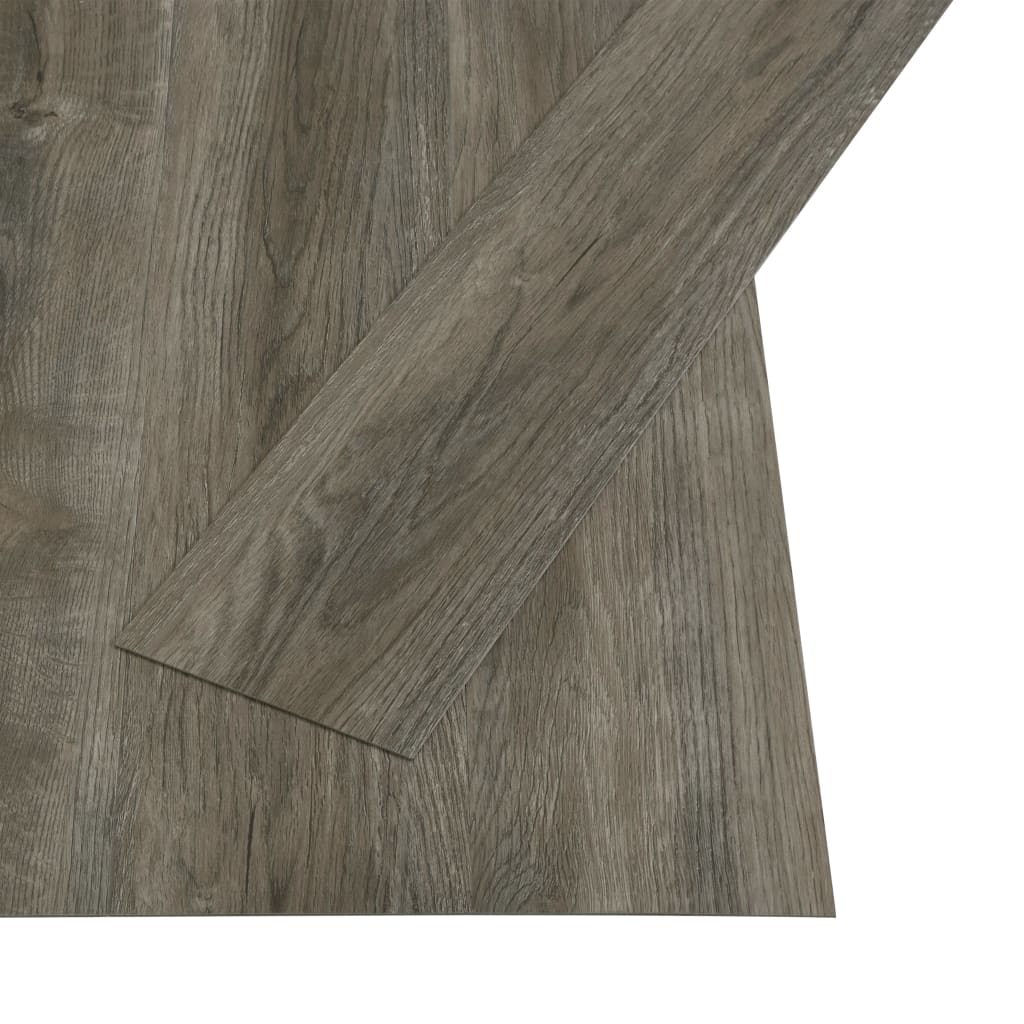 Listoni Pavimenti Autoadesivi 4,46 m² 3 mm PVC Grigio e Marrone - homemem39