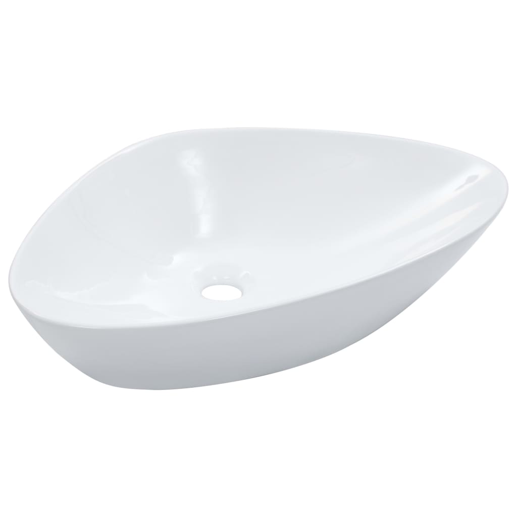 Lavandino 58,5x39x14 cm in Ceramica Bianco | homemem39