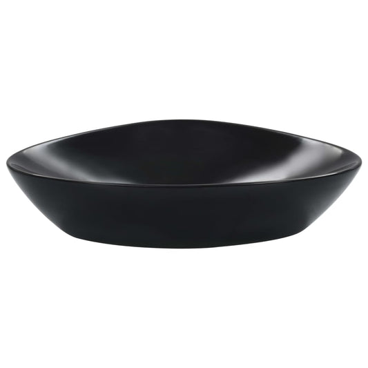 Lavandino 58,5x39x14 cm in Ceramica Nero - homemem39