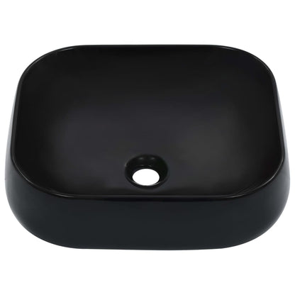 Lavandino 44,5x39,5x14,5 cm in Ceramica Nero - homemem39