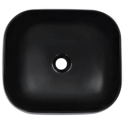 Lavandino 44,5x39,5x14,5 cm in Ceramica Nero | homemem39