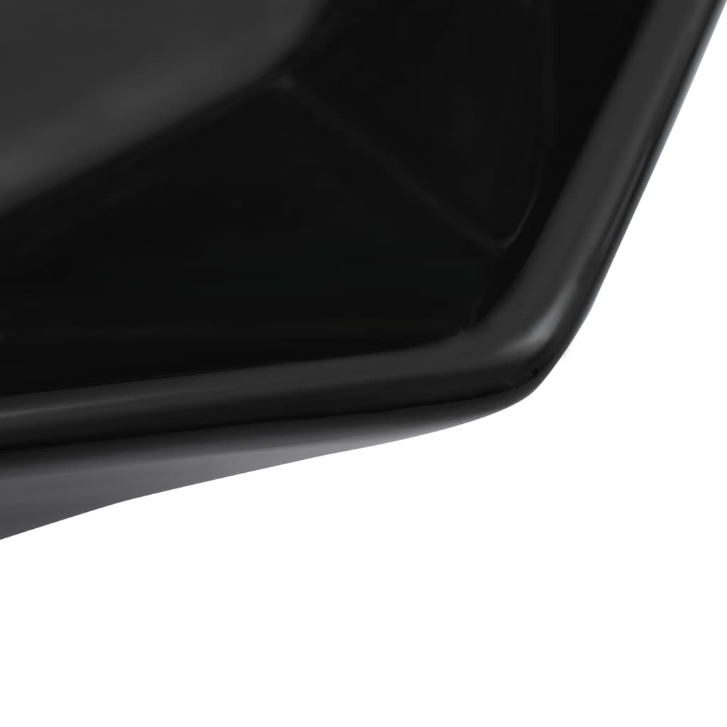 Lavandino 41x36,5x12 cm in Ceramica Nero | homemem39
