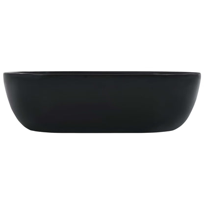Lavandino 45,5x32x13 cm in Ceramica Nero - homemem39