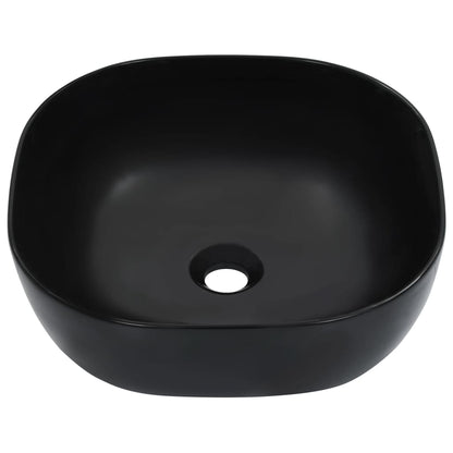 Lavandino 42,5x42,5x14,5 cm in Ceramica Nero - homemem39