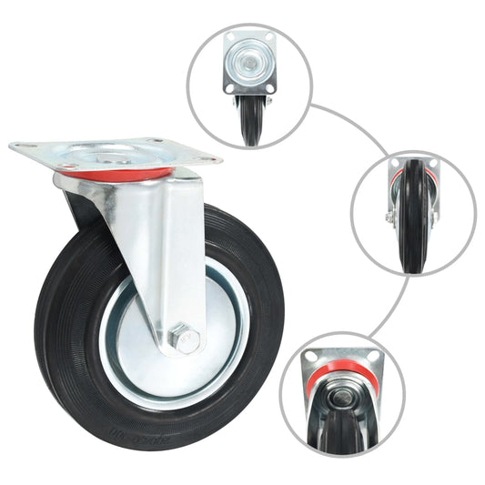 Rotelle Girevoli 4 pz 200 mm - homemem39