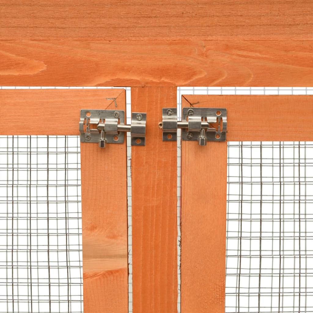Gabbia per Uccelli in Legno di Pino e Abete 125,5x59,5x164 cm | homemem39