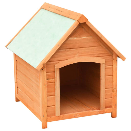 Cuccia per Cani in Legno Massello di Pino e Abete 72x85x82 cm - homemem39